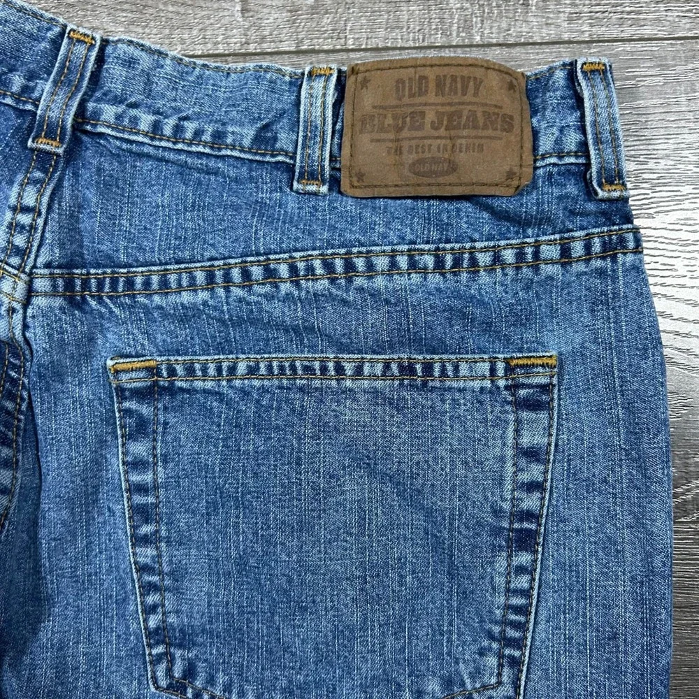Vintage Old Navy Wide Leg Jeans Mens 36x32 Baggy Blue Denim Y2K Skate 2002
